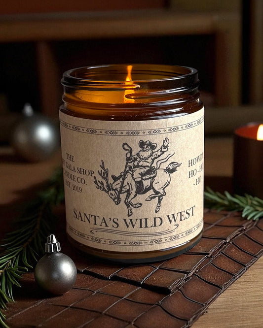 “Santa's Wild West” Western Soy Candles | Rustic Candles The Gift Gala Shop Candle Co.