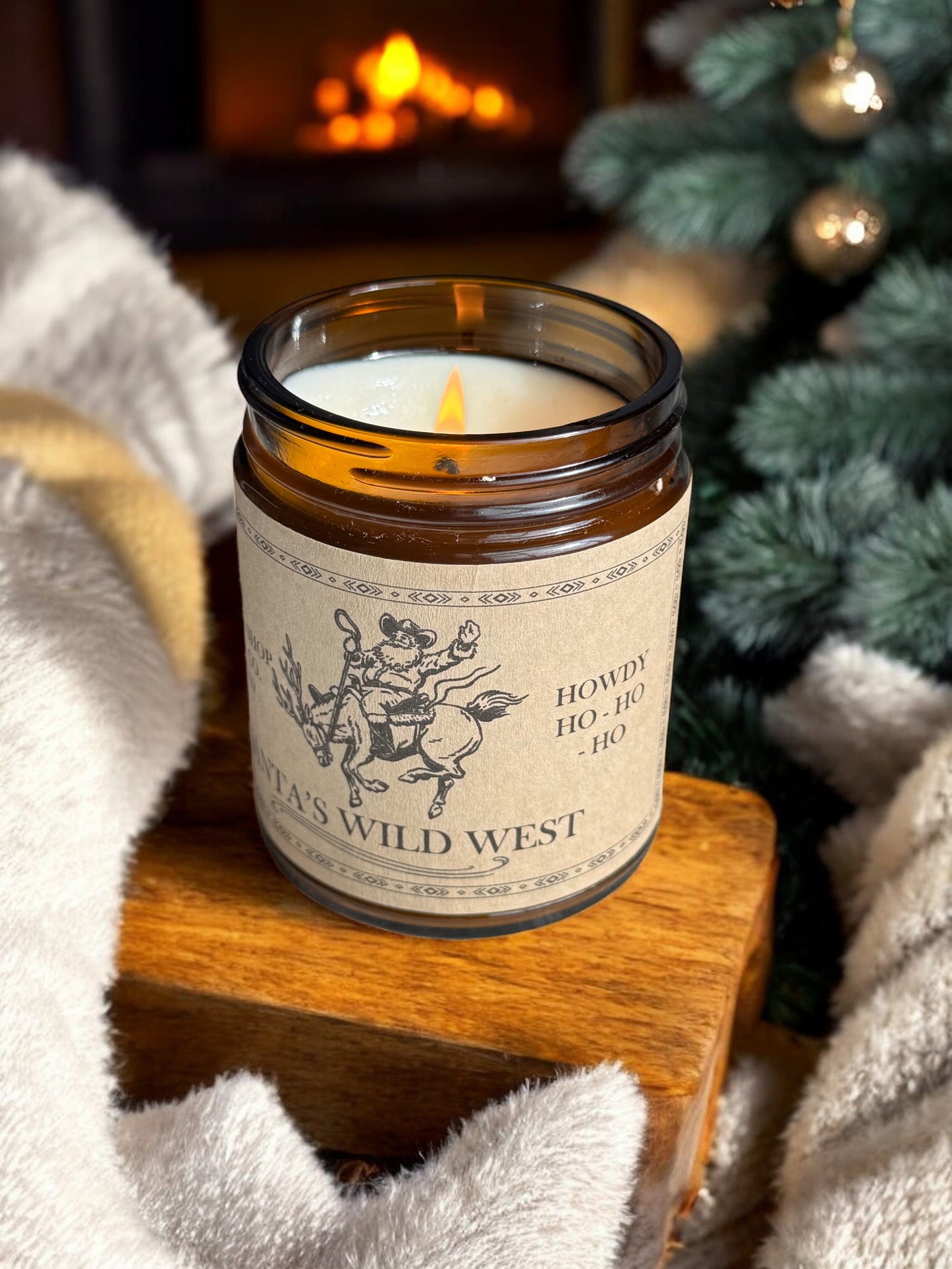 “Santa's Wild West” Western Soy Candles | Rustic Candles The Gift Gala Shop Candle Co. 