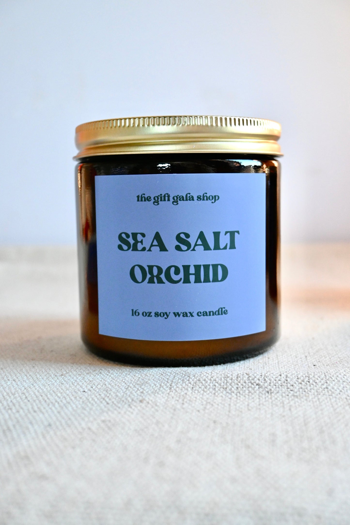 Sea Salt & Orchid 16 oz Scented Candle | Handmade Soy Candle | Spring Candles The Gift Gala Shop Candle Co. 