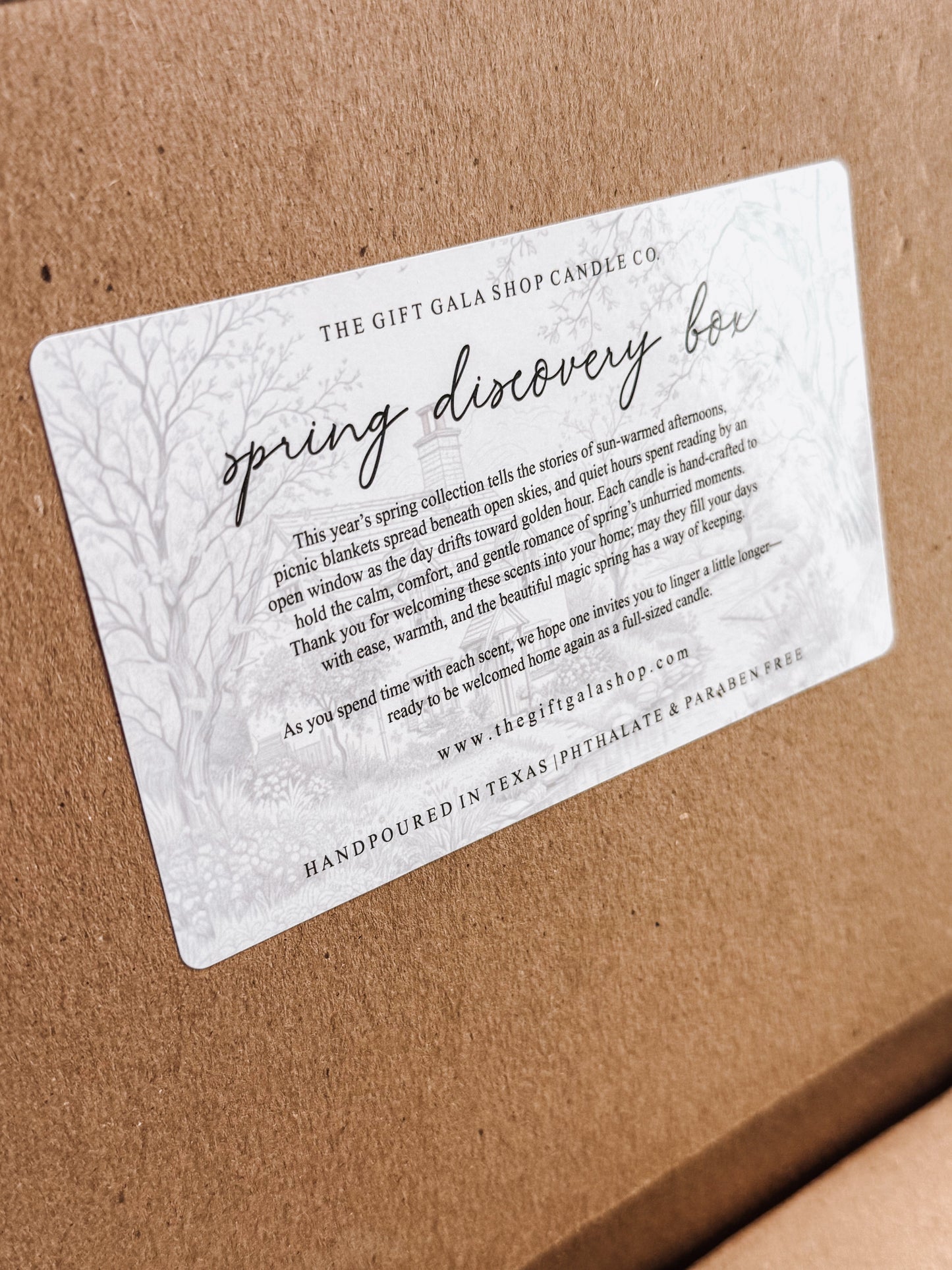 Spring Discovery Box Candle Set | Soy Candle Sampler | Non-Toxic Spring Scent Collection The Gift Gala Shop Candle Co. 