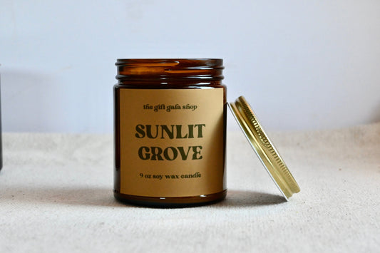 Sunlit Grove 9 oz Soy Candle | Handmade Spring Candles | Citrus Scented Candle The Gift Gala Shop Candle Co. 