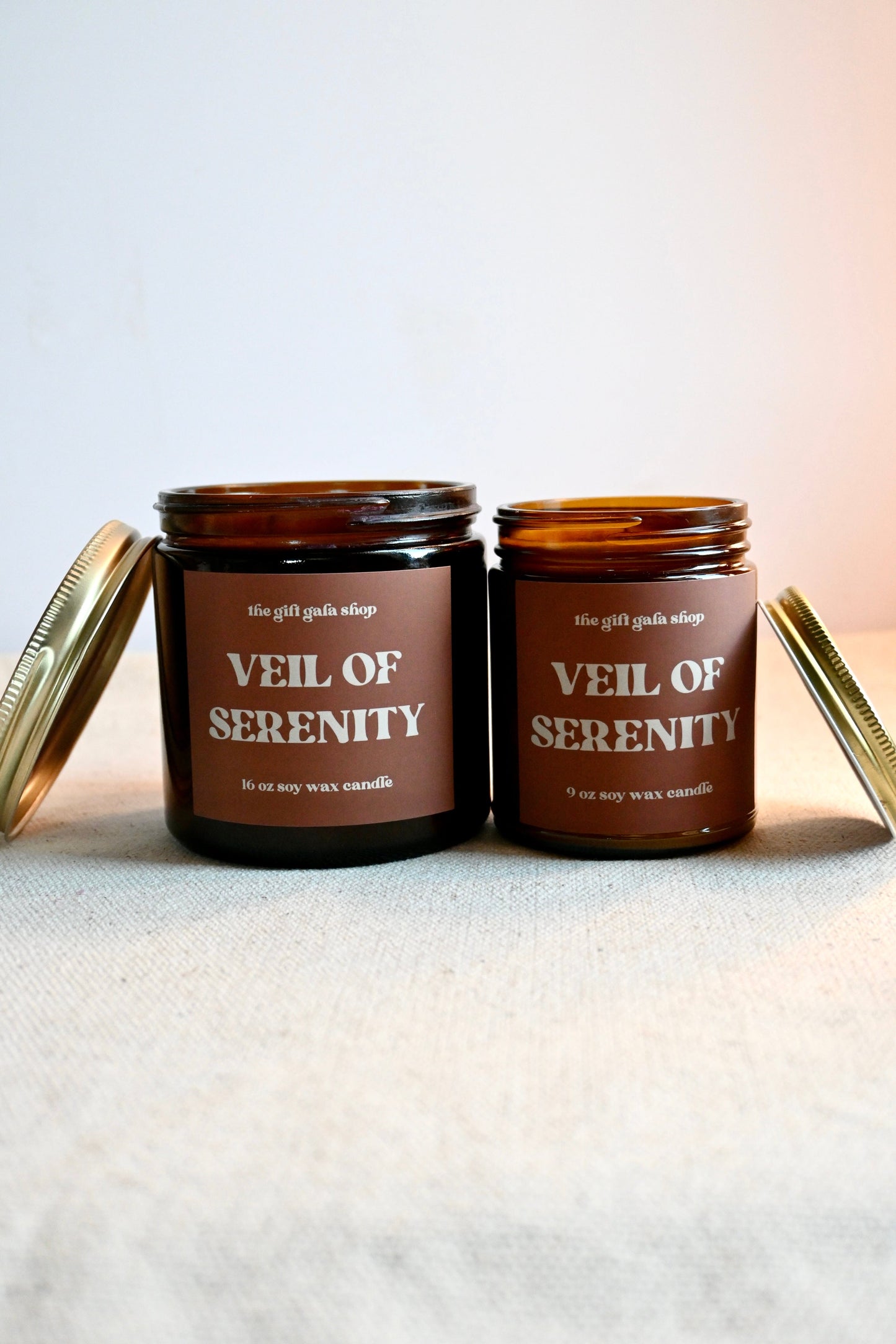 Veil of Serenity 16 oz Scented Candle | Handmade Soy Candle | Spring Candles The Gift Gala Shop Candle Co. 