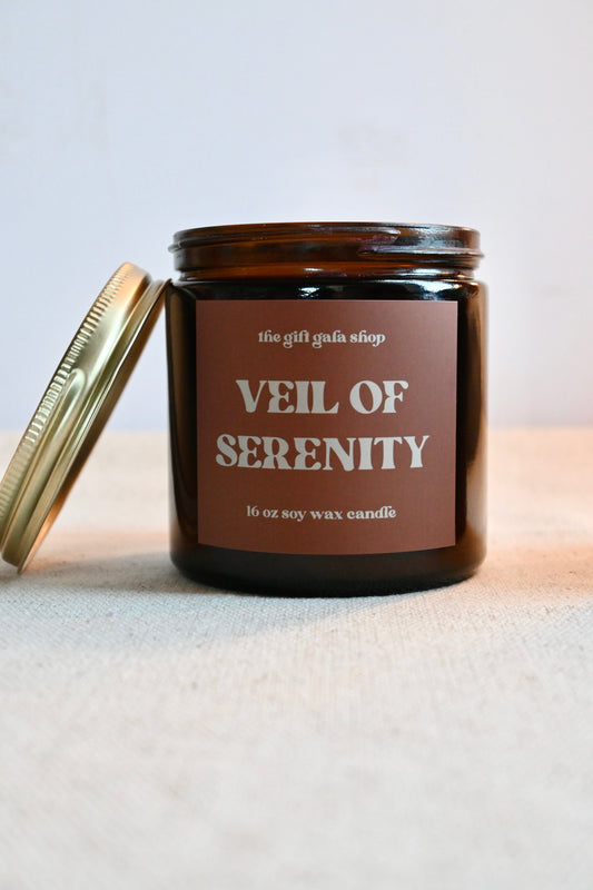 Veil of Serenity 16 oz Scented Candle | Handmade Soy Candle | Spring Candles The Gift Gala Shop Candle Co. 