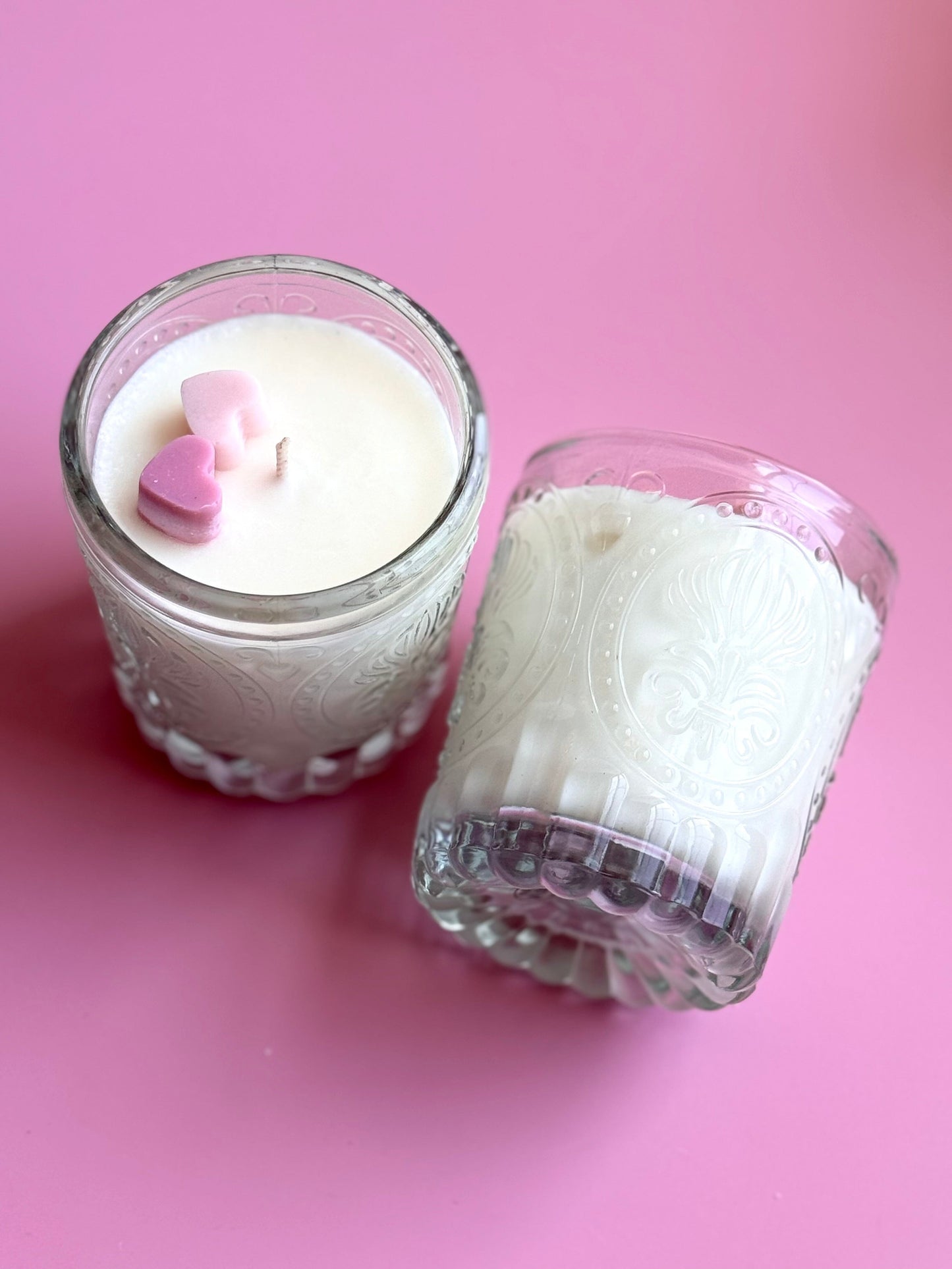 Warm Vanilla Sugar - Luxury Votive Candles with Heart Accents The Gift Gala Shop Candle Co. 