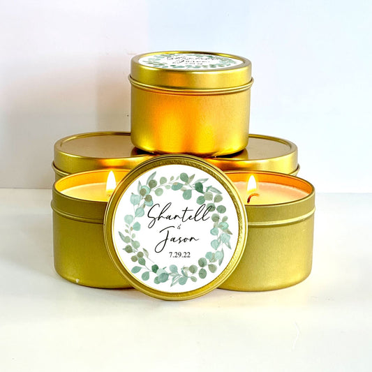 Wedding Favor Candles | Bulk Custom Candle Favors candle favors The Gift Gala Shop Candle Co.