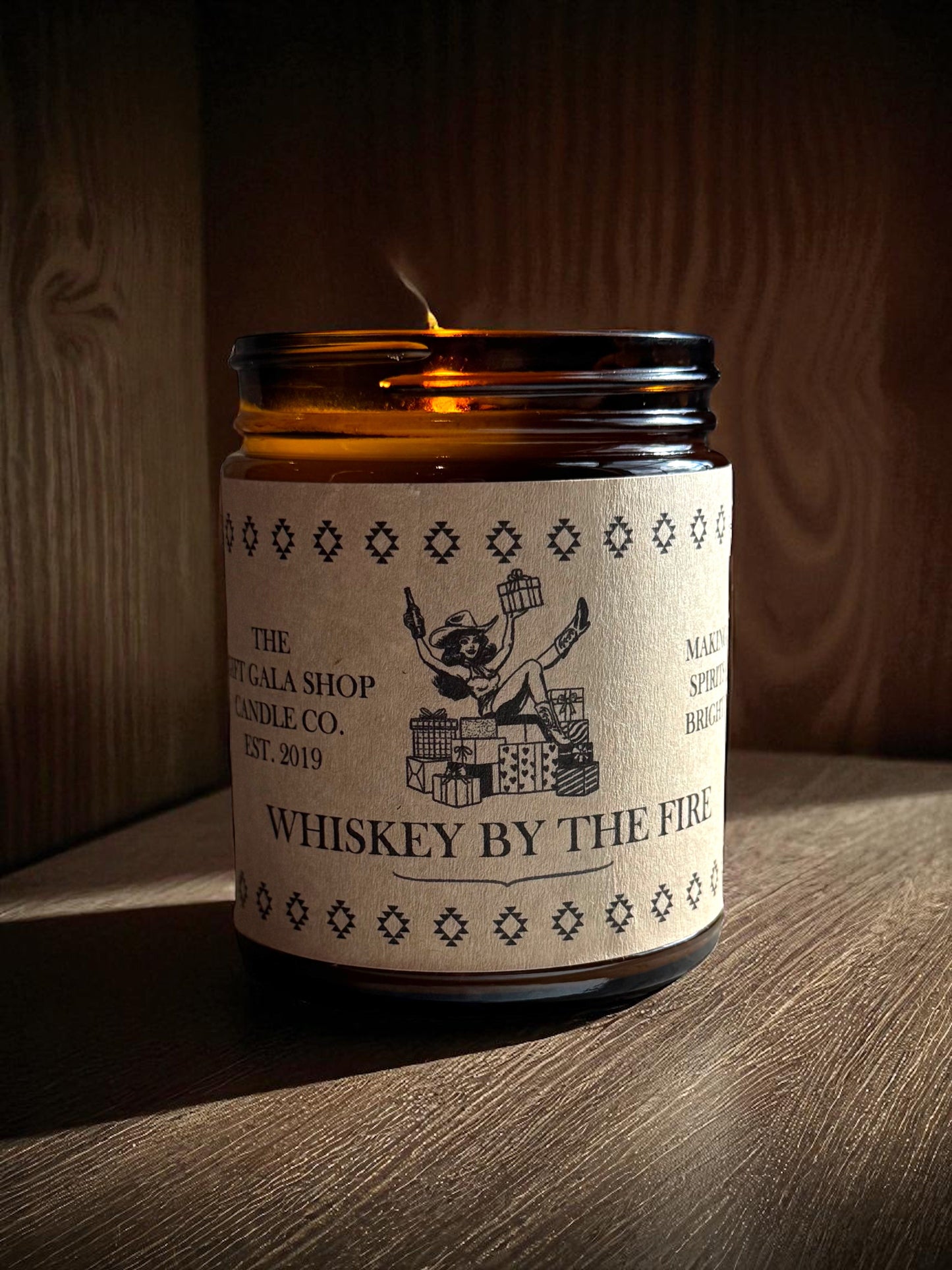 “Whiskey By The Fire” Western Soy Candles | Holiday Candles The Gift Gala Shop Candle Co. 