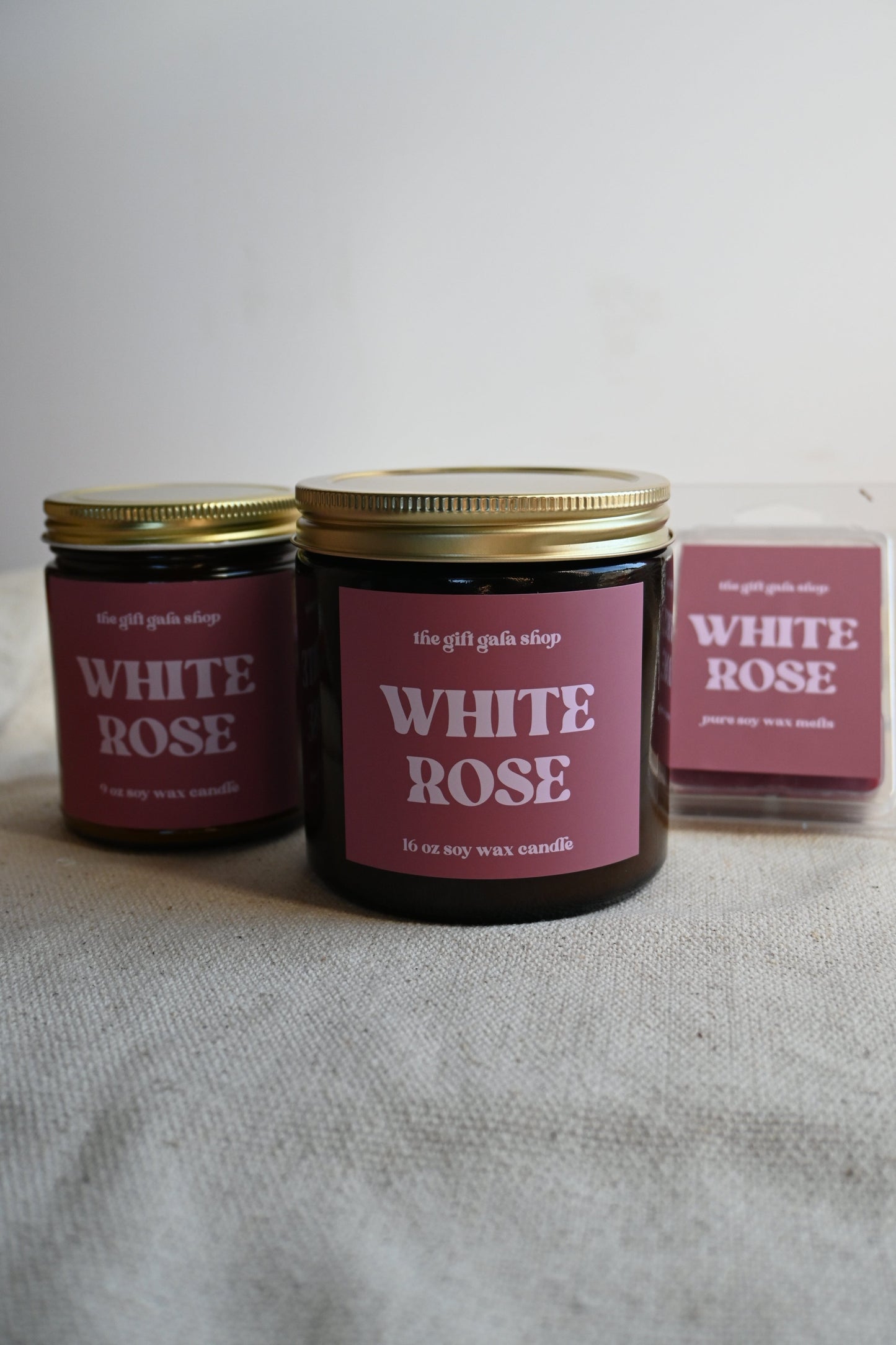 White Rose 16 oz Scented Candle | Handmade Soy Candle | Spring Candles The Gift Gala Shop Candle Co. 