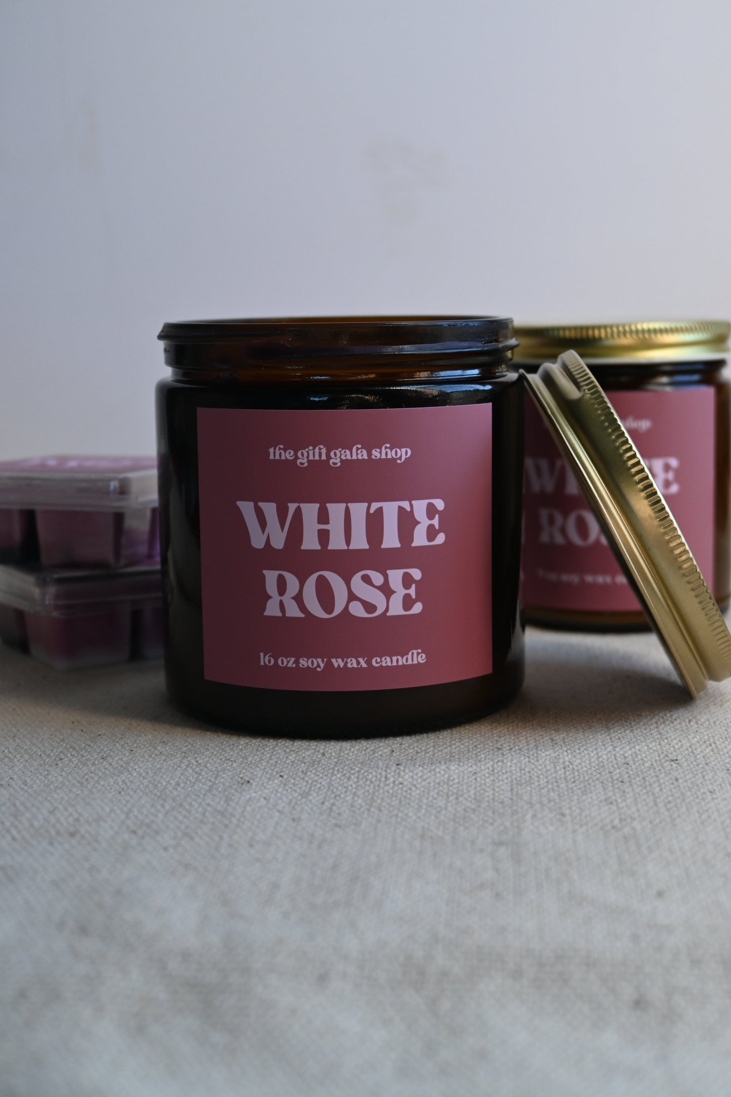 White Rose 16 oz Scented Candle | Handmade Soy Candle | Spring Candles The Gift Gala Shop Candle Co. 