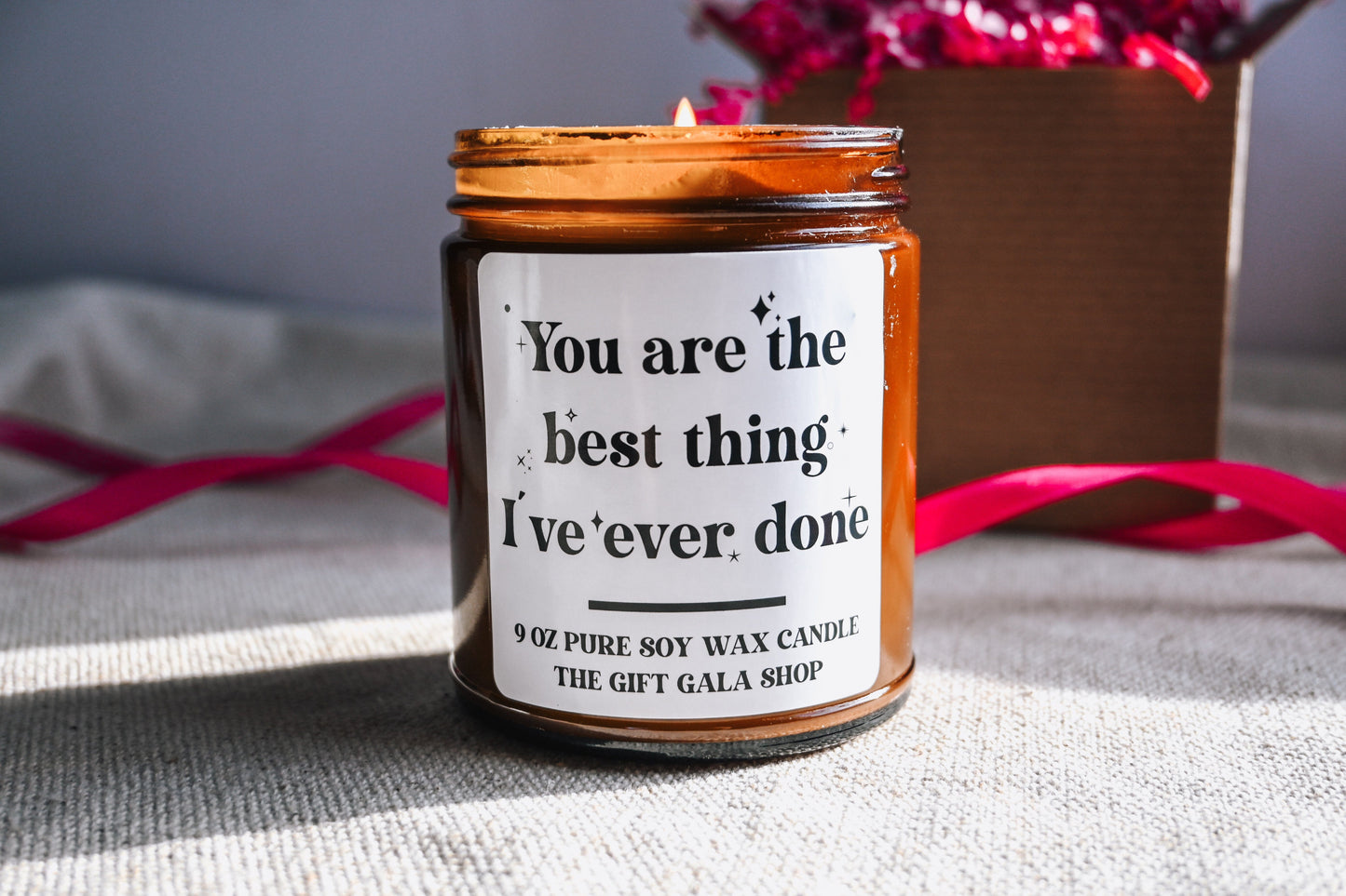 You are the Best Thing I've Ever Done Candle | Boyfriend Gift | Funny Valentines Candle Gift for Husband | 8 oz Scented Soy Candle The Gift Gala Shop Candle Co. 