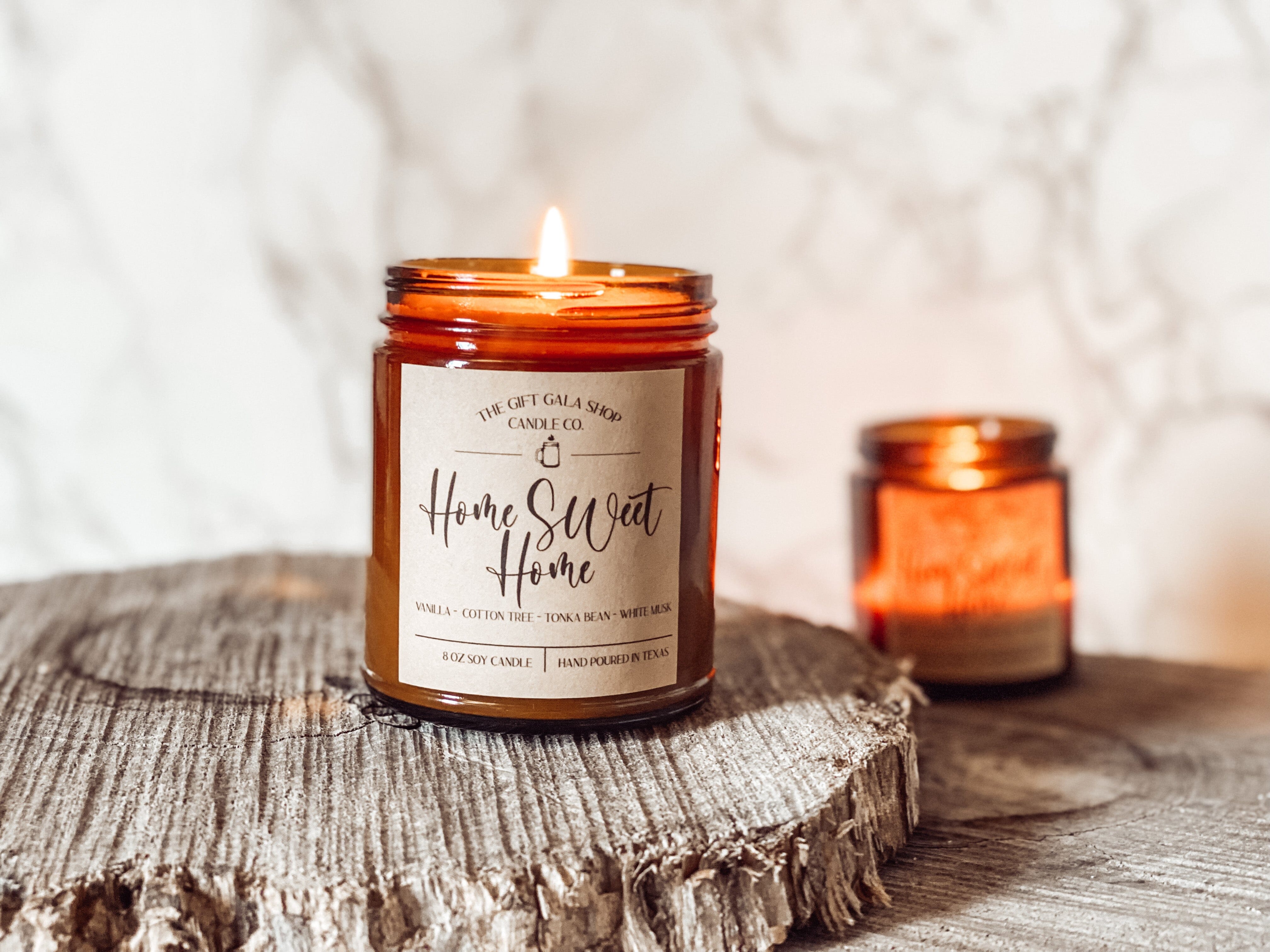 New Home Candle, Soy Wax Candle, Scented Candle design Home Sweet Home  Frosted 