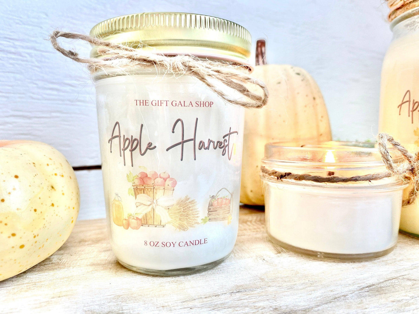 Apple Harvest Soy Candle | Hand Poured Farmhouse Candle Thegiftgalashop 