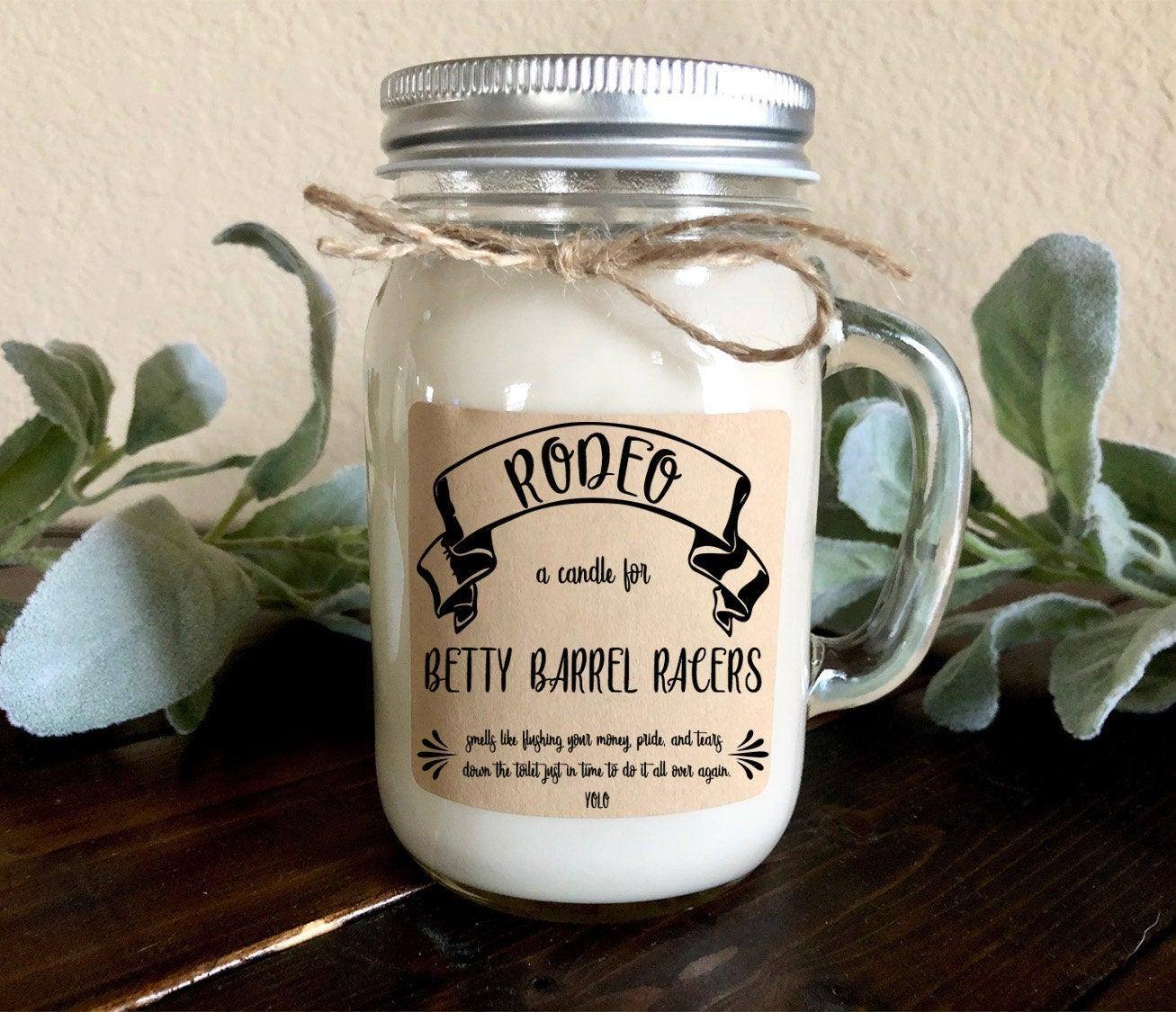 Barrel Racer Candle Gift | Western Gag Gift | Soy Candle Thegiftgalashop 