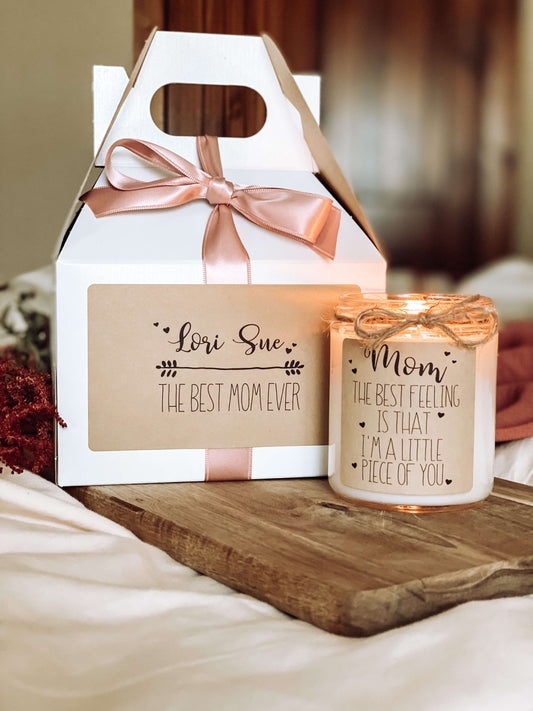 Mothers Day Candle & Gift Box | Personalized Gift for Mom
