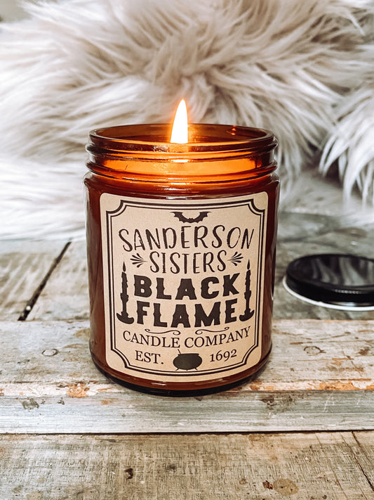 Black Flame Candle | Hocus Pocus Candle Decor | Handcrafted Soy candles Soy candle Thegiftgalashop