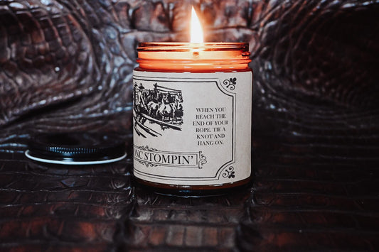 “Bronc Stompin” Heritage Collection Soy candle Thegiftgalashop 