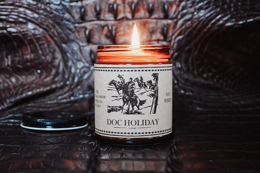 “Doc Holiday” Heritage Collection Soy candle Thegiftgalashop