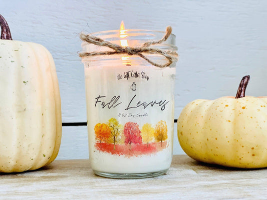 Fall Leaves Soy Candle | Fall Scented Candle Thegiftgalashop