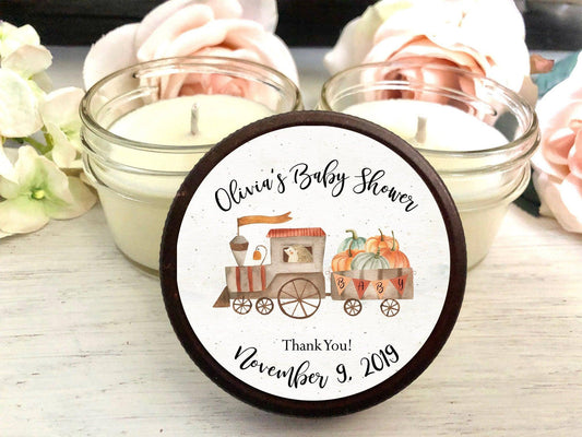 Fall Train Baby Shower Favors | Fall Baby Shower | The Gift Gala Shop Thegiftgalashop