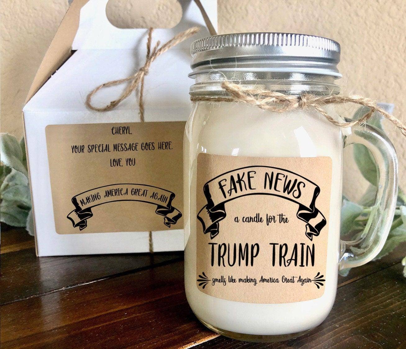 Funny Trump Soy Candle  Gag Gift Trump Gift Ideas – The Gift Gala