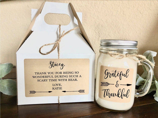 Grateful & Thankful Gift Box | Thank You Candle Gift Thegiftgalashop