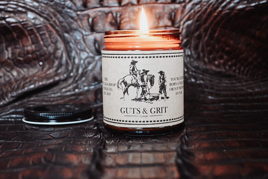 “Guts & Grit” Heritage Collection Soy candle Thegiftgalashop