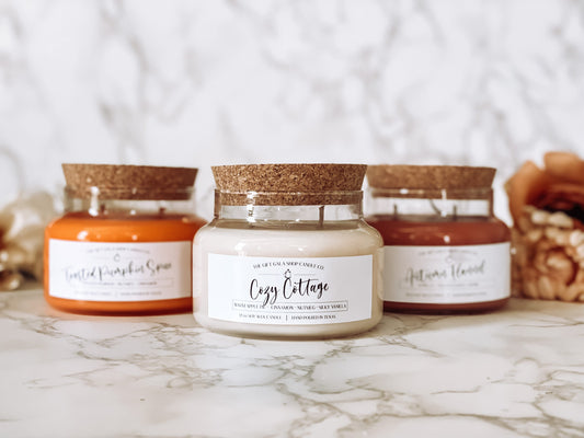 Harvest Apothecary Soy Candle | Fall Colored Candle | Double Wick Toxin Free Candle Thegiftgalashop