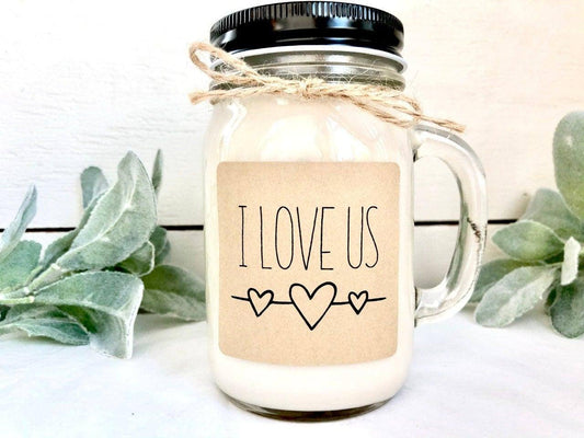I Love Us Candle | Personalized Anniversary Gift Thegiftgalashop
