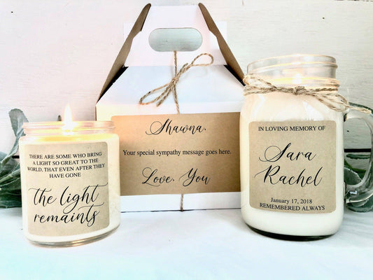 Memorial Candle Gift Set | Remembrance Gift | Condolence Gift Set Thegiftgalashop 