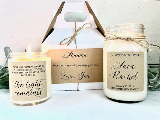 Memorial Candle Gift Set | Remembrance Gift | Condolence Gift Set Thegiftgalashop