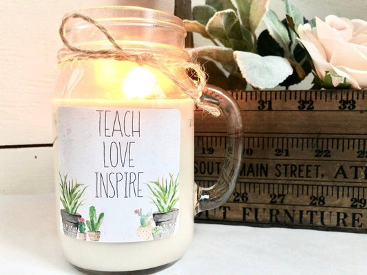 Mentor Teacher Candle | Personalized Teacher Gift Thegiftgalashop 