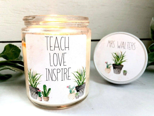 Mentor Teacher Candle | Personalized Teacher Gift Thegiftgalashop 
