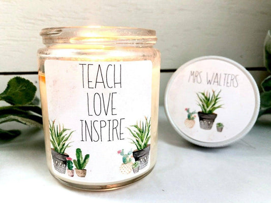 Mentor Teacher Candle | Personalized Teacher Gift Thegiftgalashop