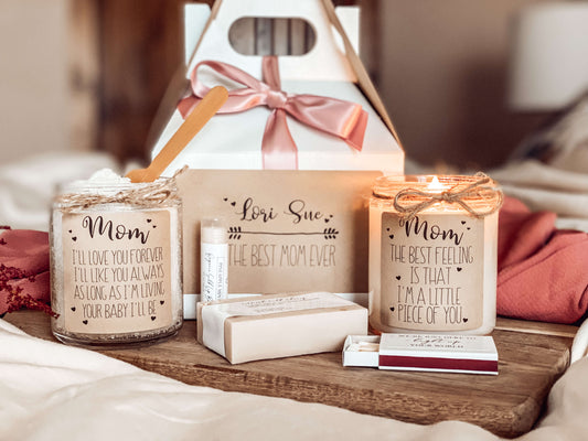 Mother's Day Spa Set | Mother's Day Gift From Daughter | Mom Gift candle favors Thegiftgalashop 