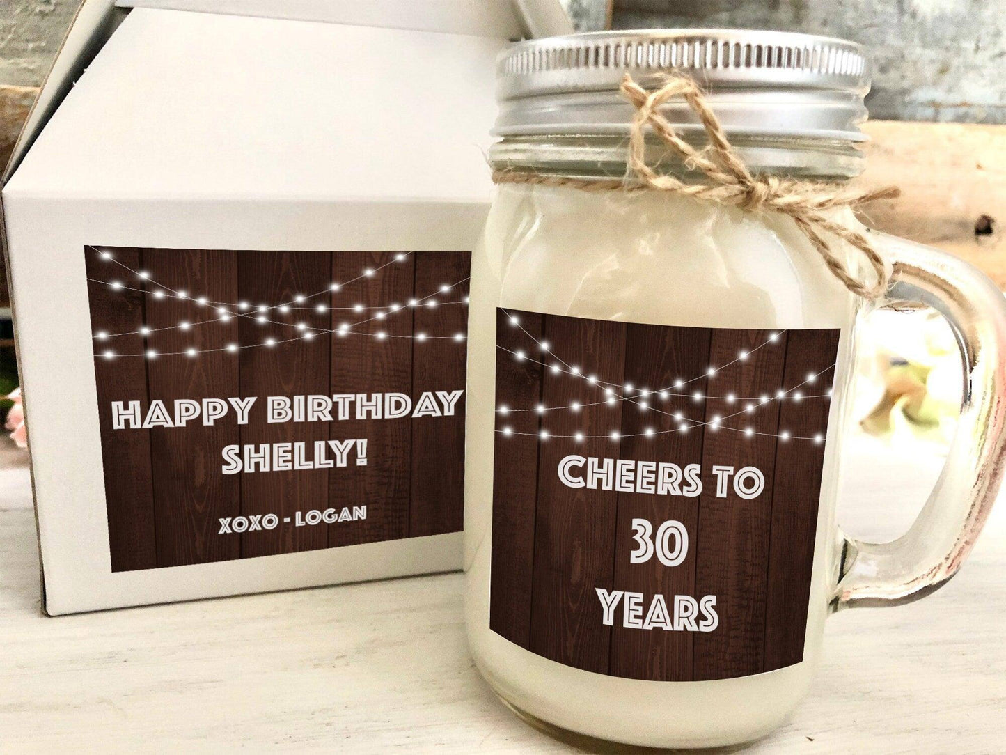 Personalized Birthday Candle with Gift Box Thegiftgalashop 