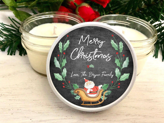 Santas Sleigh Bulk Candles | Gifts for Clients candle favors Thegiftgalashop 