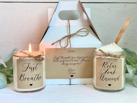 Stress Relief Gift Box | Relaxation Care Package | Stress Relief Spa Gift Set Thegiftgalashop