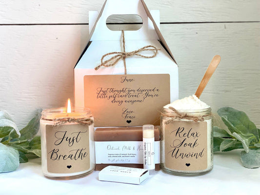 Stress Relief Gift Box | Relaxation Care Package | Stress Relief Spa Gift Set Thegiftgalashop