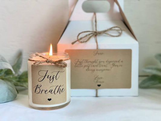 Stress Relief Soy Candle | Personalized Relaxation Gift Box Thegiftgalashop