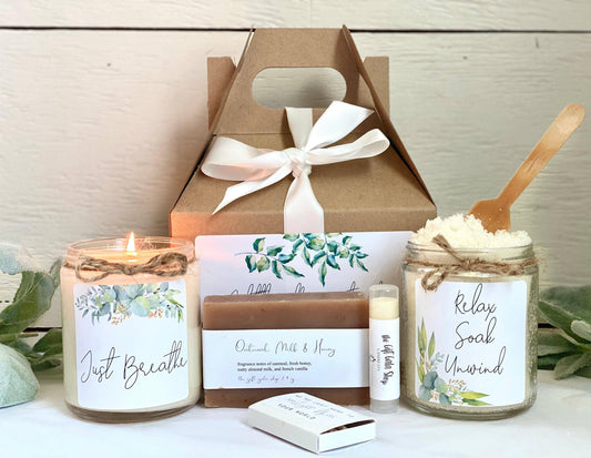 Stress Relief Spa Gift Set | Relaxation Kit | Spa Gift Box for Friend Thegiftgalashop 