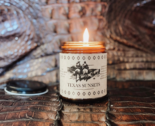 “Texas Sunsets” Heritage Collection Soy candle Thegiftgalashop