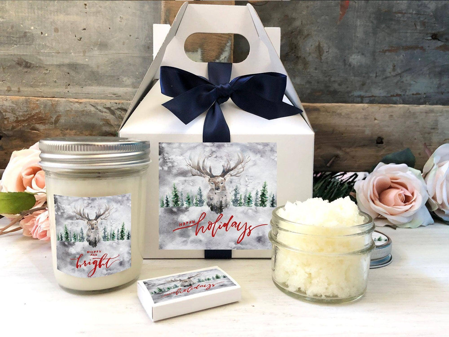 Christmas Spa Gifts for Women - Christmas Gift Ideas, Christmas Candles  Gift, Christmas Gift Baskets for Women, Mom, Sister, Wife, Friend with  Candle