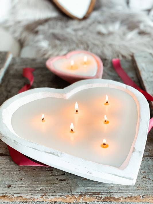 Valentine’s Dough Bowl Soy Candle | Valentine’s Day Gift for Her | The Gift Gala Shop dough bowl candle Thegiftgalashop 