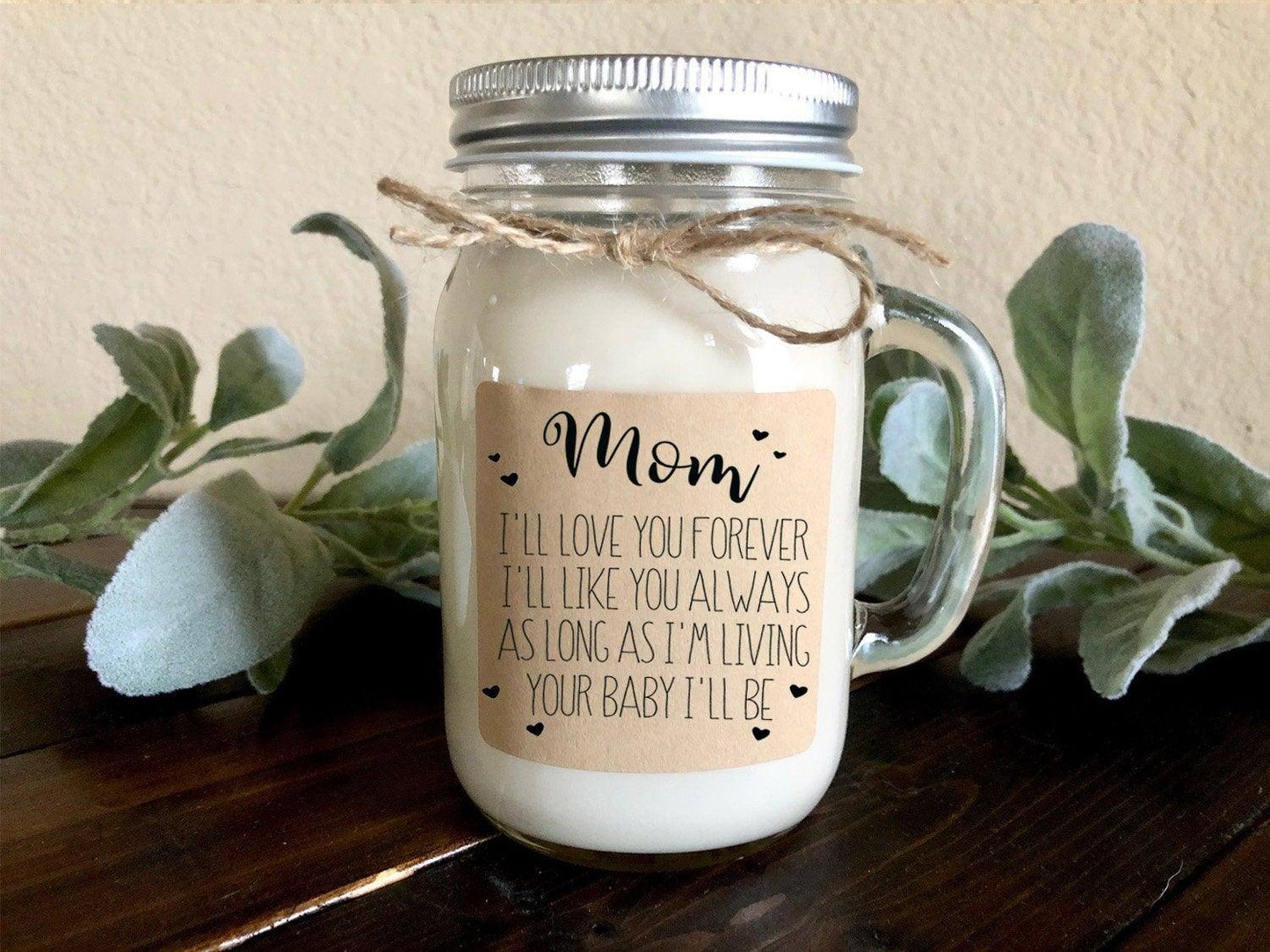 You're Baby I'll Be Candle for Mom | Personalized Mothers Day Candle Thegiftgalashop 