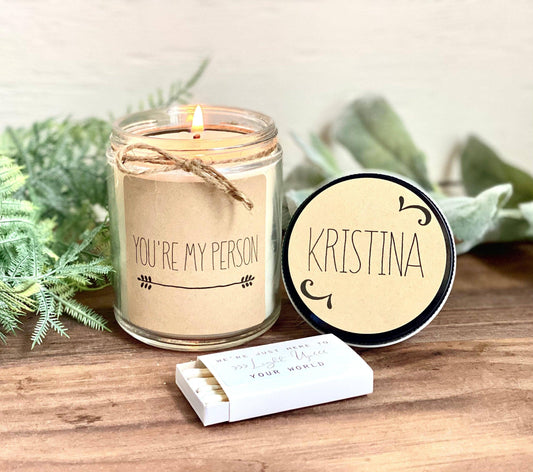 You're My Person Candle | Greys Anatomy Gift | Best Friend Gift Candle Thegiftgalashop 